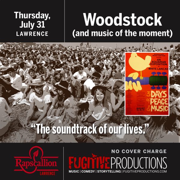 Showcasing the music of Woodstock — Jimi Hendrix, Sly and the Family Stone, Country Joe and the Fish, Jefferson Airplane, Creedence Clearwater Revival — plus Traffic, Carole King, Steely Dan, James Taylor, Neil Young, Al Green, and more.